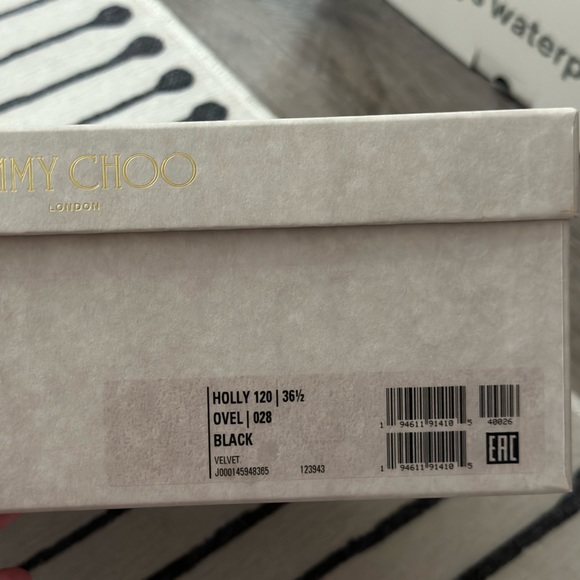 SOLD - Jimmy Choo Holly 120 | Black Velvet - Picture 4 of 8